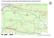 Tymczasowe utrudnienia na drodze leśnej w okolicy Walońskiego Kamienia w Leśnictwie Kamieńczyk